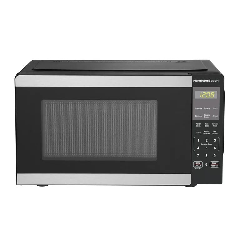  0.9 Cu. Ft. Stainless Steel Countertop Microwave Oven 19.02W x  15.6D x 11.06H 900W power/10 power levels : Home & Kitchen