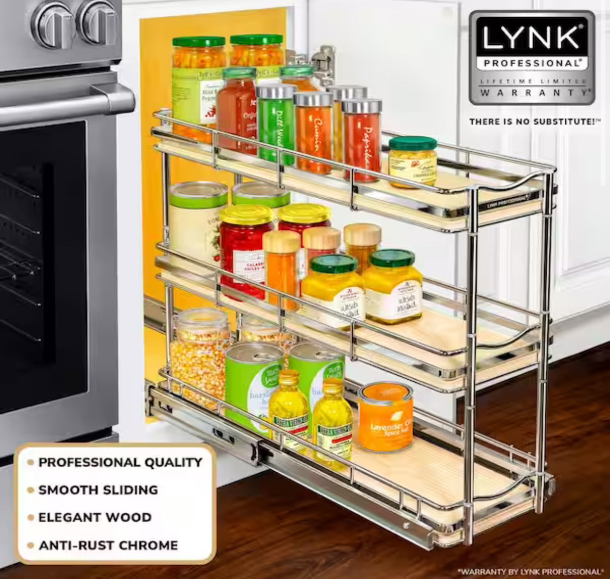 Elite Pull Out Organizer Narrow Slide Out Drawers for Kitche