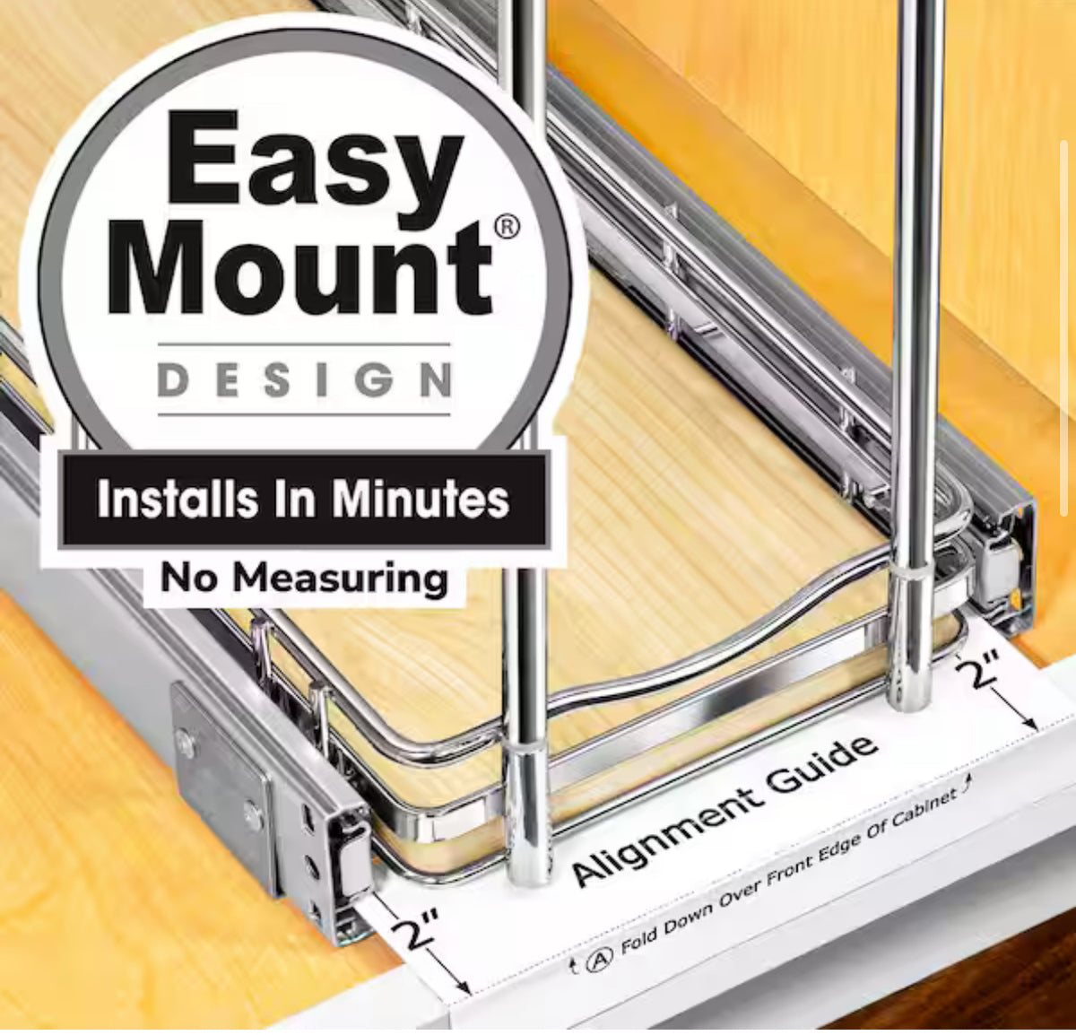 Elite Pull Out Organizer Narrow Slide Out Drawers for Kitche