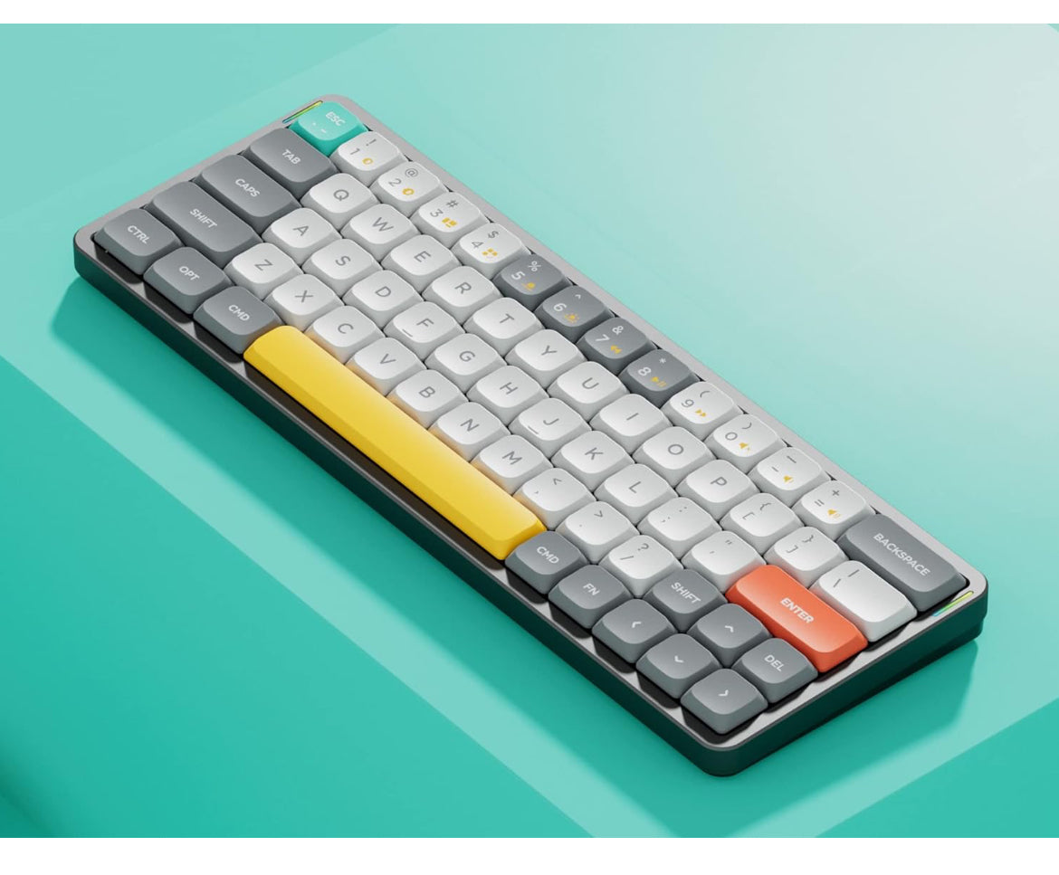 nuphy Air60 Portable Wireless Keyboard, 60 Low Profile Mechanical Key Big Catch Salvage and