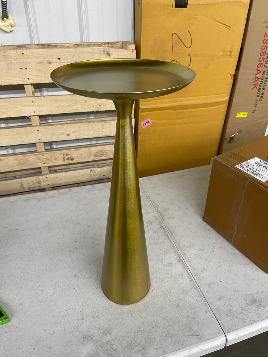Better Homes & Gardens Truitt Drink Table, Gold- new ??? Big Catch Salvage and Thrift