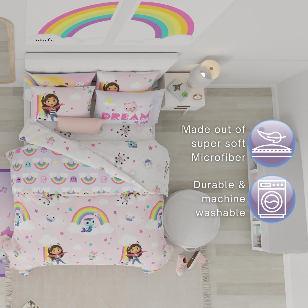 Franco Gabby's Dollhouse Kids Bedding Super Soft Comforter and Sheet S