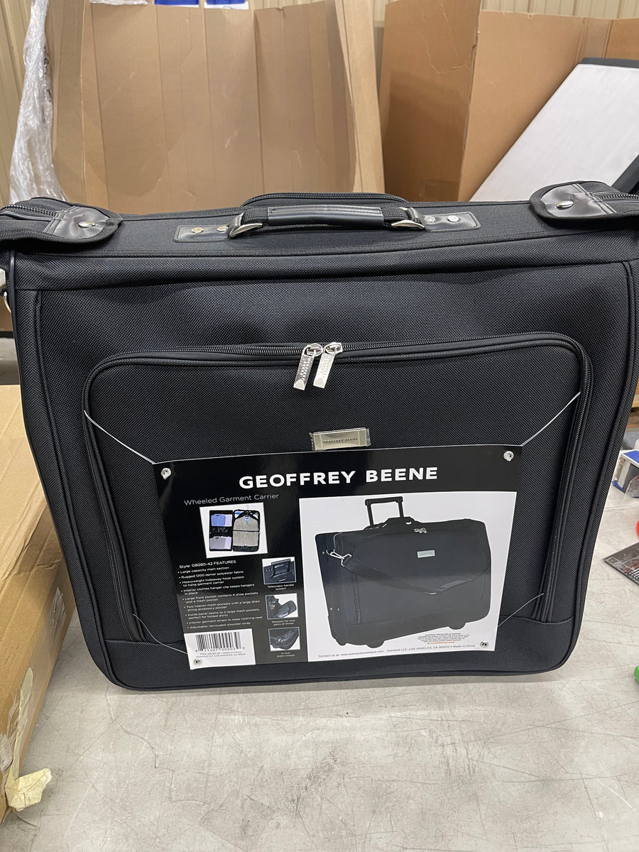 Geoffrey Beene Black Rolling Garment Carrier Bag brand new Big Catch Salvage and Thrift