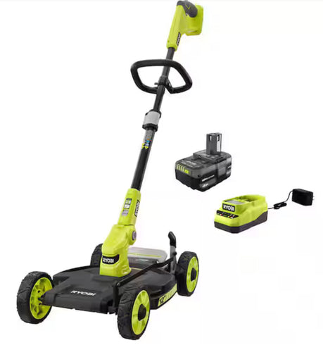 RYOBI ONE+ 18V 12 in. Cordless Mower with 4.0 Ah Battery and Charger!! NEW IN BOX!!