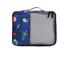 Travelers Club Kid's Hard Side Luggage Travel Set with 18" Spinner Rolling Carry-on-, Space- NEW!! (Missing luggage tag)