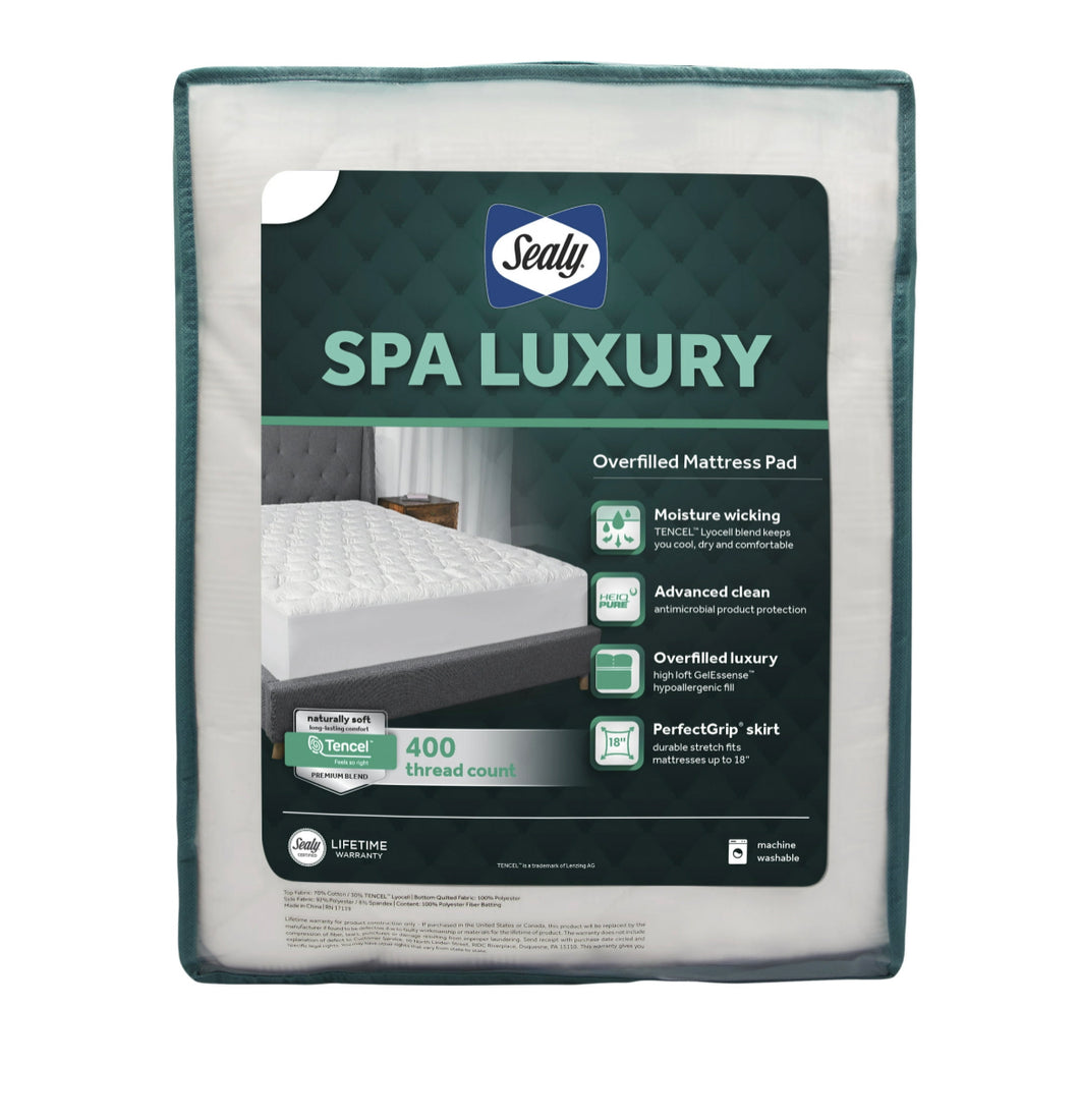 Sealy, Overfilled Mattress Pad, Queen- NEW IN BAG!!!