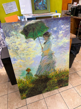 Leisha Woman With A Parasol Madame Monet And Her Son 1875- new canvas art- 36” by 48”