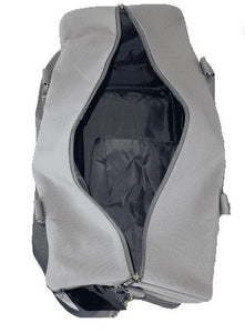Protege 22 Inch Weekender Duffel Bag, Silver- NEW IN PLASTIC!!!