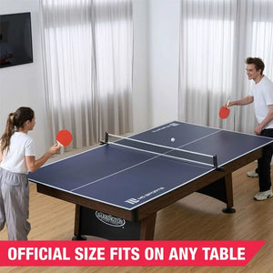 MD Sports Indoor Table Tennis ConversionTop,Blue**New, minor scratches from shipping on the bottom**