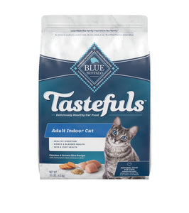 Blue Buffalo Tastefuls Indoor Natural Adult Dry Cat Food, Chicken 10lb bag- NEW!
