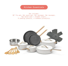 Beautiful 20pc Ceramic Non-Stick Cookware Set, White Icing by Drew Barrymore- NEW IN BOX!!!