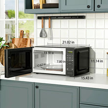 Mainstays 1.1 Cu ft Countertop Microwave Oven, 1000 Watts, Black! (USED/SCRATCHED/CLEAN - WORKS GREAT!)