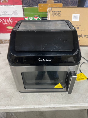 Sur La Table 13 Quart Air Fryer with Easy Open Door!! NEW OUT OF BOX(MINOR CRACK ON FRONT)!!