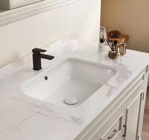 Glacier Bay 21 in. Rectangular Vitreous China Bathroom Sink in White!! NEW IN BOX!!