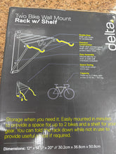 BRAND NEW Delta Single Bike Wall Mount Rack with Shelf.
