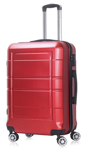 AEDILYS 20 Inch Carry On Luggage, TSA Lock, Travel Suitcase with Spinner Wheel, Red!! NEW OUT OF BOX!!