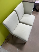18.5'' Seat Height Linen Upholstered Solid Wood Dining Chair (Set of 2)!! NEW AND ASSEMBLED!!
