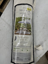 Round Scalloped Fringe-Edge Outdoor Patio Market Umbrella - new!
