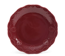 The Pioneer Woman Cowgirl Lace 12-Piece Dinnerware Set, Plum- NEW IN BOX!!!