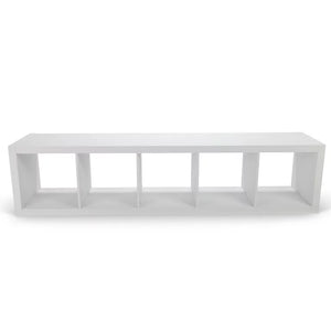 Better Homes & Gardens 5-Cube Vertical Storage Organizer, White Texture!! NEW AND ASSEMBLED!!