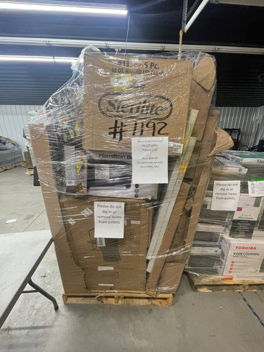Jumbo extra tall General Merchandise pallet load number #1192