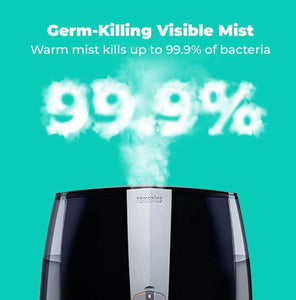 Homedics Total Comfort Plus Ultrasonic Humidifier, 5.3L Water Tank with Warm and Cool Mist with Auto Shutoff- NEW IN BOX!!!