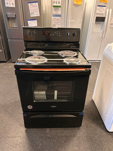 Whirlpool 30-in 4 Elements 4.8-cu ft Freestanding Electric Range (Black)! (NEW - DENTED)
