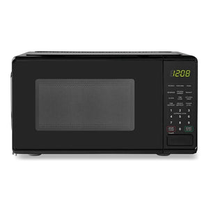 Mainstays 0.7 Cu ft Countertop Microwave Oven, 700 Watts, Black**New, dented from shipping**