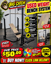 COMPLETE HOME GYM WEIGHT BENCH & WORKOUT STATION!! (USED!) 💪