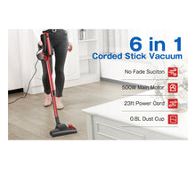 Moosoo Corded Stick Vacuum Cleaner- Very Lightly Used, Works Great! All Attachments in the box!