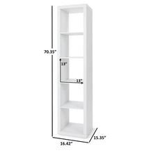 Better Homes & Gardens 5-Cube Vertical Storage Organizer, White Texture!! NEW AND ASSEMBLED!!