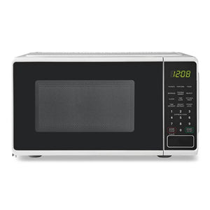 Mainstays 0.7 cu. ft. Countertop Microwave Oven, 700 Watts, White**Used once, cleaned**