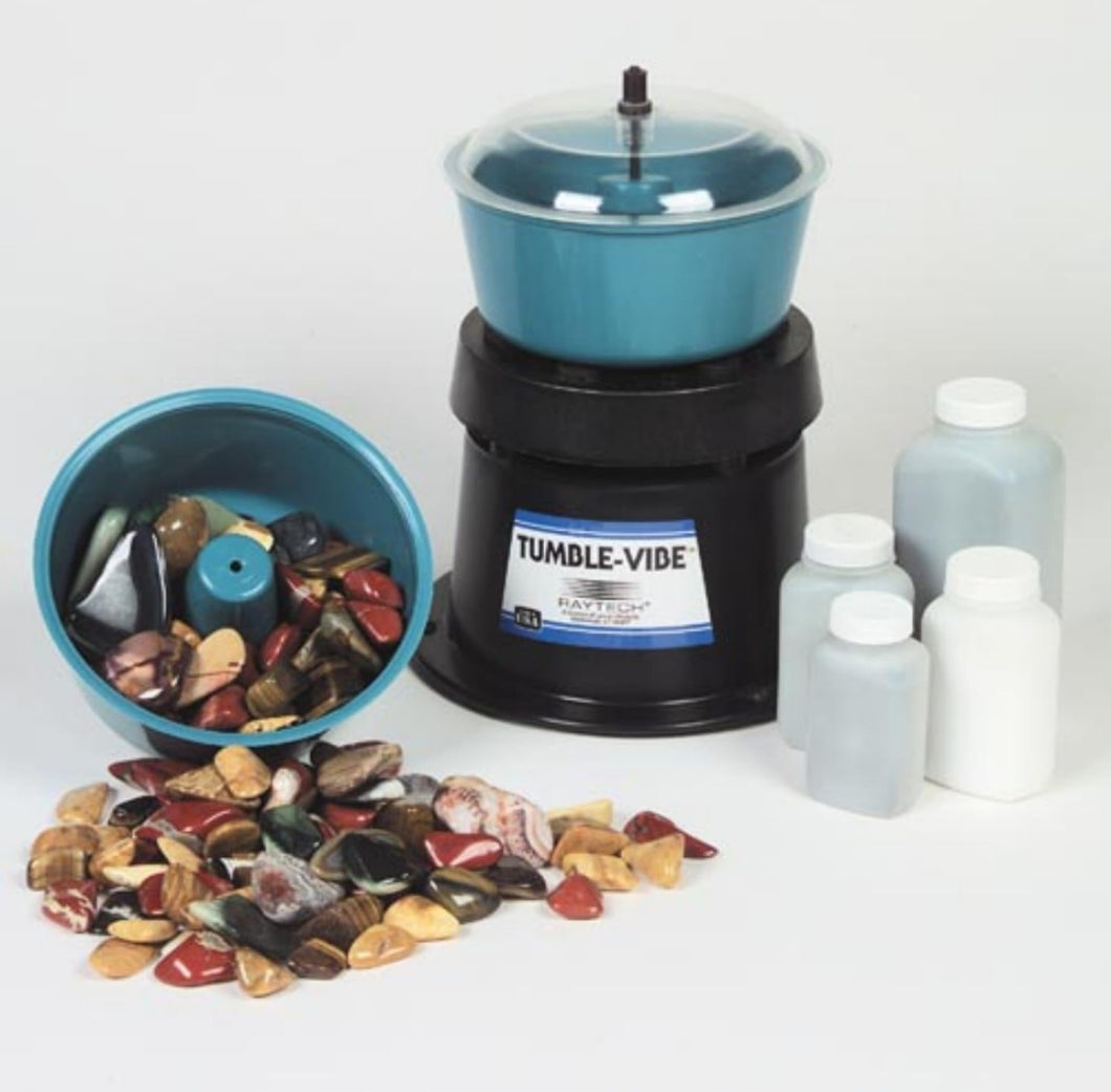 Raytech Rock Polishing Kit 8” Dia. Bowl Blue- new in box