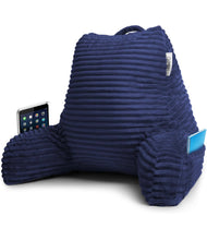 Nestl Reading Pillow for Bed Adult with Arms and Pockets, Navy Bed Rest Pillow- NEW IN BOX!!!