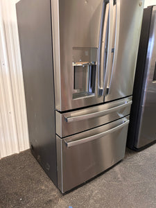 GE Profile 27.9-cu ft 4-Door Smart French Door Refrigerator with Ice Maker and Door within Door (Fingerprint-resistant Stainless Steel) ENERGY STAR! (NEW - SCRATCH/DENT)