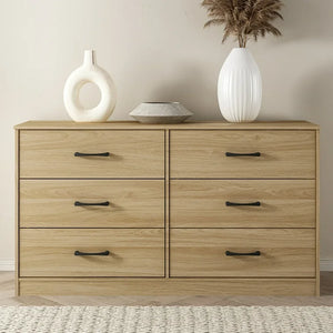 Mainstays Ardent 6 Drawer Dresser, Euro Oak**New in box**