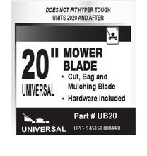 Arnold Universal 20-inch Mower Deck Replacement Blade UB20- NEW IN PLASTIC!