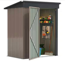 Tozey 3 ft. W x 5 ft. D Outdoor Storage Metal Shed Lockable Metal Garden Shed for Backyard Outdoor (14.5 sq. ft.)- NEW IN BOX!!!