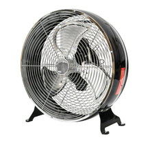 Better Homes & Gardens 12 inch 3-Speed Retro Metal Drum Fan Black- NEW OUT OF BOX!!!