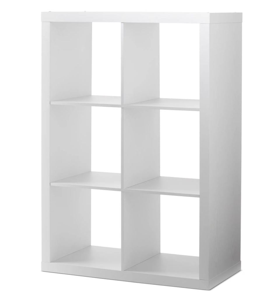 Better Homes & Gardens 6-Cube Storage Organizer, Textured White- NEW IN BOX!!!