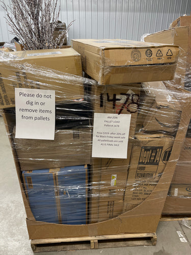 AM-ZON General Merchandise pallet load number #1478

 

PRICE: $319 BLACK FRIDAY WEEK SPECIAL
