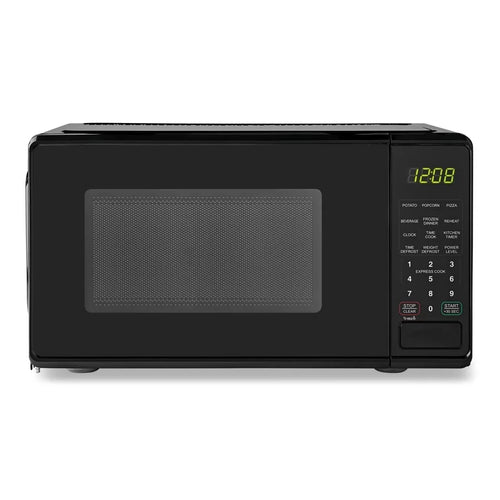 Mainstays 0.7 Cu ft Countertop Microwave Oven, 700 Watts, Black, **New in box**