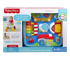 Fisher-Price Laugh & Learn Around the Town Learning Table Baby & Toddler Toy with Music & Lights- NEW IN BOX!!!