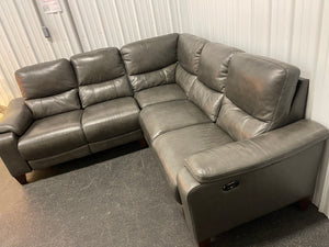 Leather power recliner sectional - customer return from Major department store.
