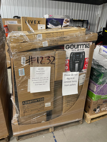 AM-ZON General Merchandise pallet load number #1232

 

PRICE: $319 BLACK FRIDAY WEEK SPECIAL