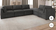Thomasville Tisdale Fabric Sectional with Storage Ottoman
