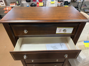 Litchville Brown Contemporary Style Chest! (BRAND NEW)