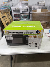Hamilton Beach 0.9 cu. ft. Countertop Microwave Oven, 900 Watts, Black Stainless Steel, New!
