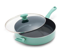 GreenLife Diamond Ceramic Non-stick 5 Qt. Saute Pan, Turquoise- NEW!!!
