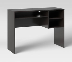 Room Essentials Student Writing Desk with Storage, Black!! NEW AND ASSEMBLED!!